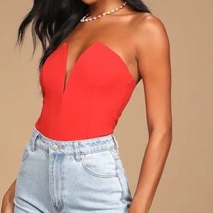 Red Lulu’s Bodysuit - NWT!
